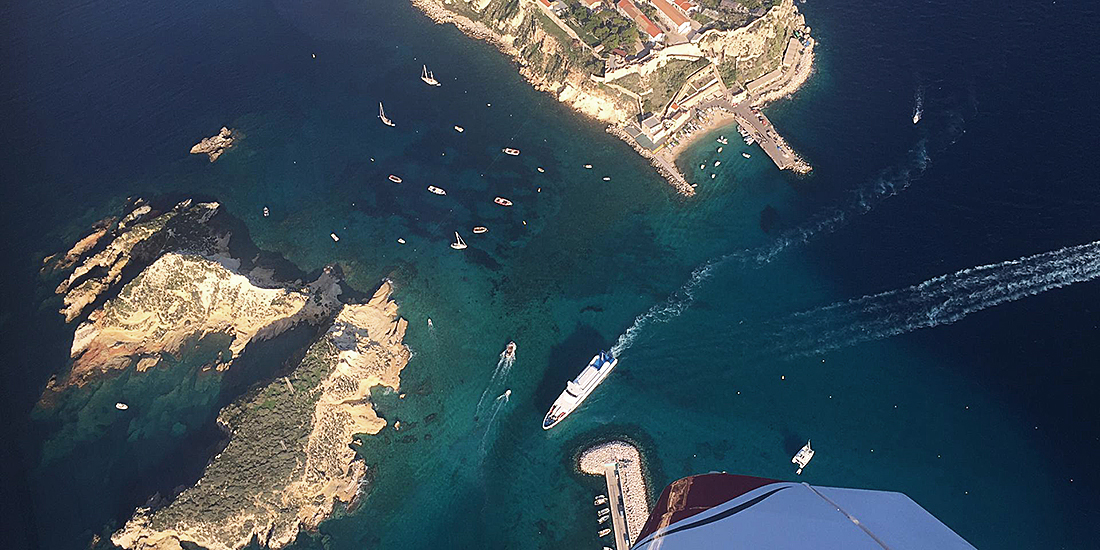 Fly-Away über den Balkan nach Elba und Korsika